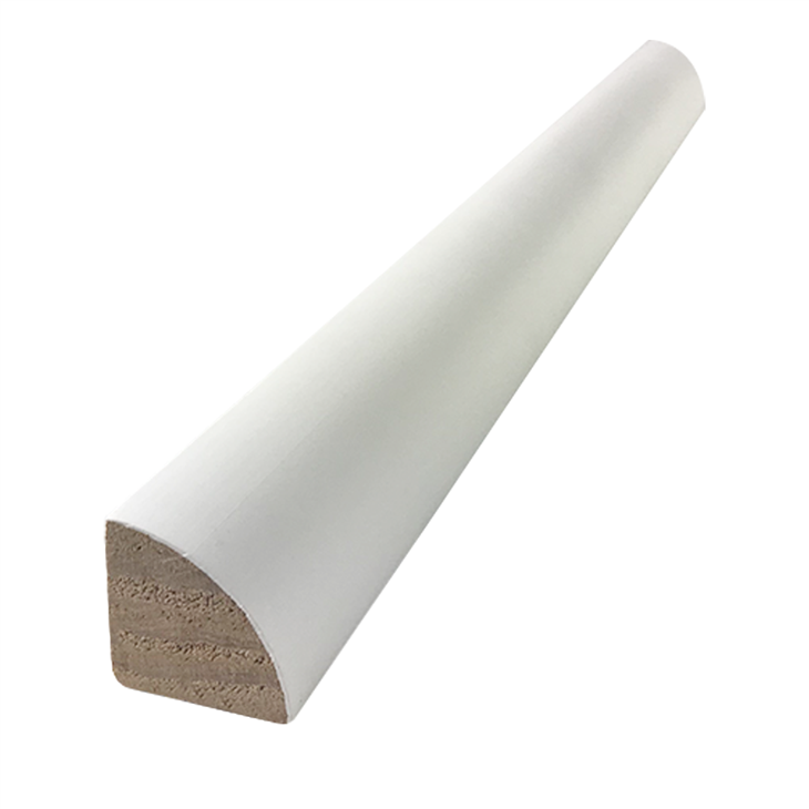 First Class White Primed Wood Small Mouldings Wood Shoe Or Quarter Round For Baseboard