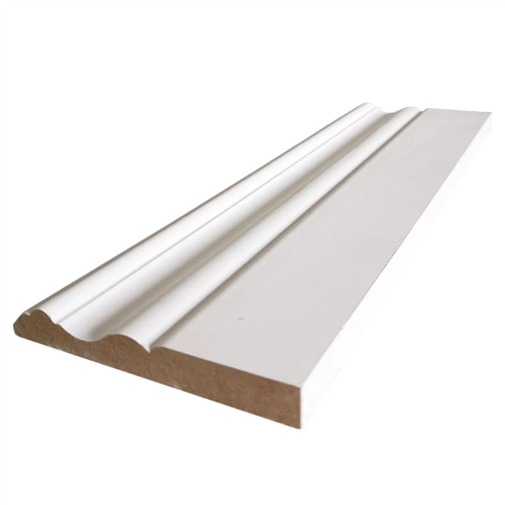 Interior MDF Trim Moulding Wood With Baseboard Molding
