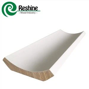 Dekoratiivsed valgeks krunditud puidust kroonliistud