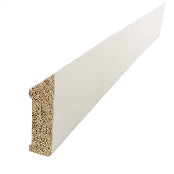 White Primed Finger Joint Moulding For Wood Skirting Board